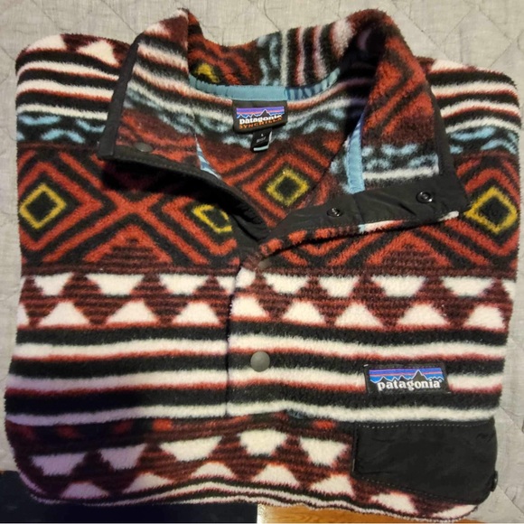 Patagonia Synchilla Snap-T Cinder RED Mens Large - Picture 6 of 6